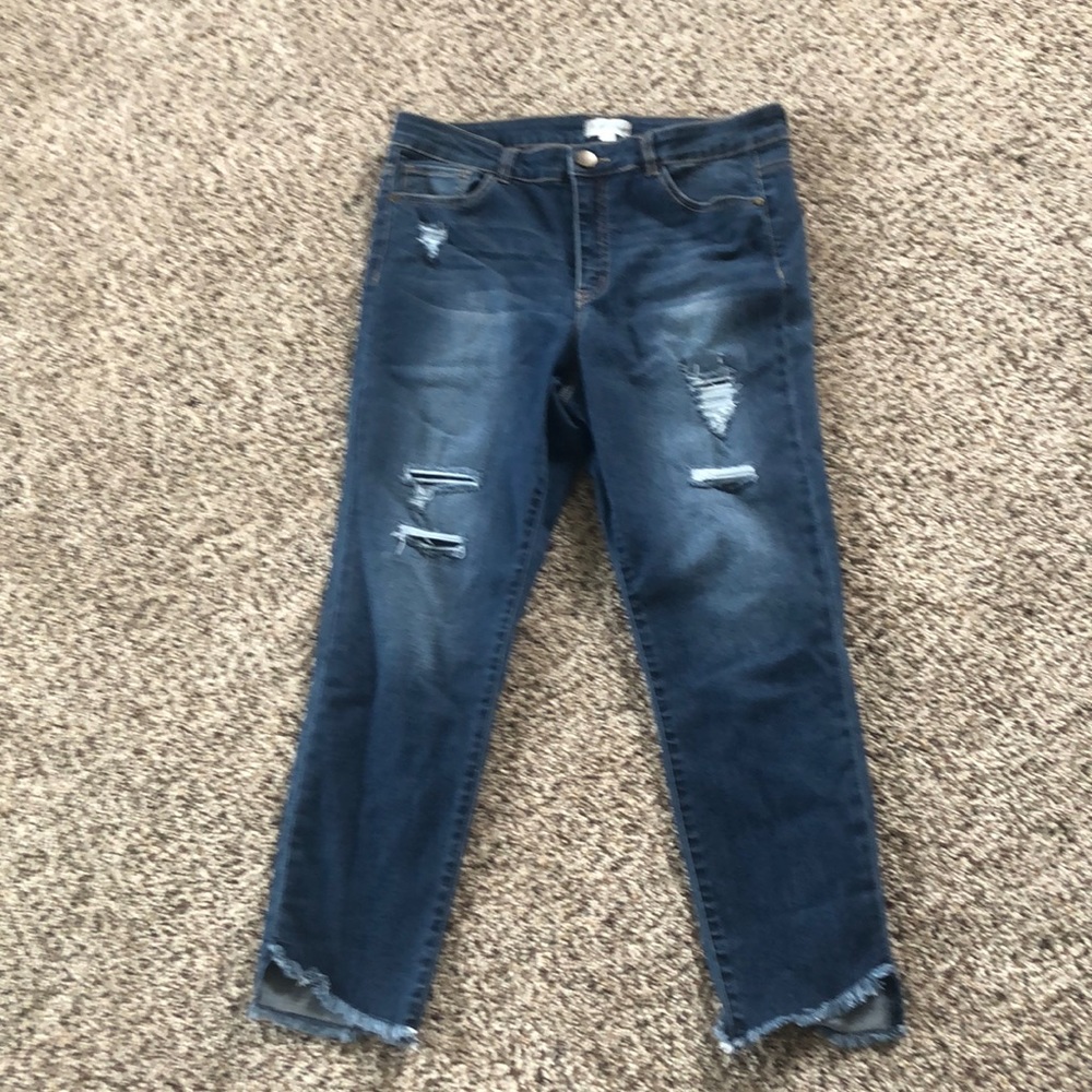 Skinny jeans, high waisted. Altar’d State size 13